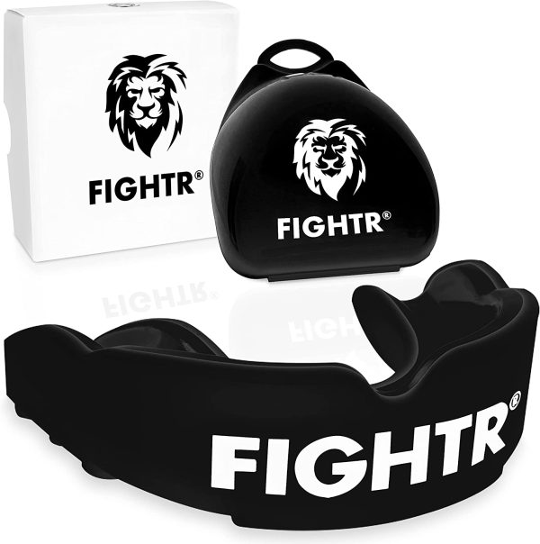 FIGHTR? Premium Gum Shield - for better breathing & easily adjustable | sports mouth guard for boxing, MMA, rugby, muay thai, hockey and martial arts | incl. hygienic box - Image 4