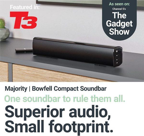 Majority Bowfell Bluetooth Soundbar for TV and Computer | 50-WATT with powerful stereo sound | Multi-Connection - Image 7