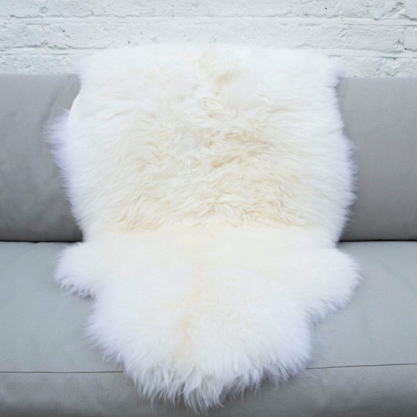 Large Top Quality British White Sheepskin Rug 100% Natural Free-range UK - Image 5