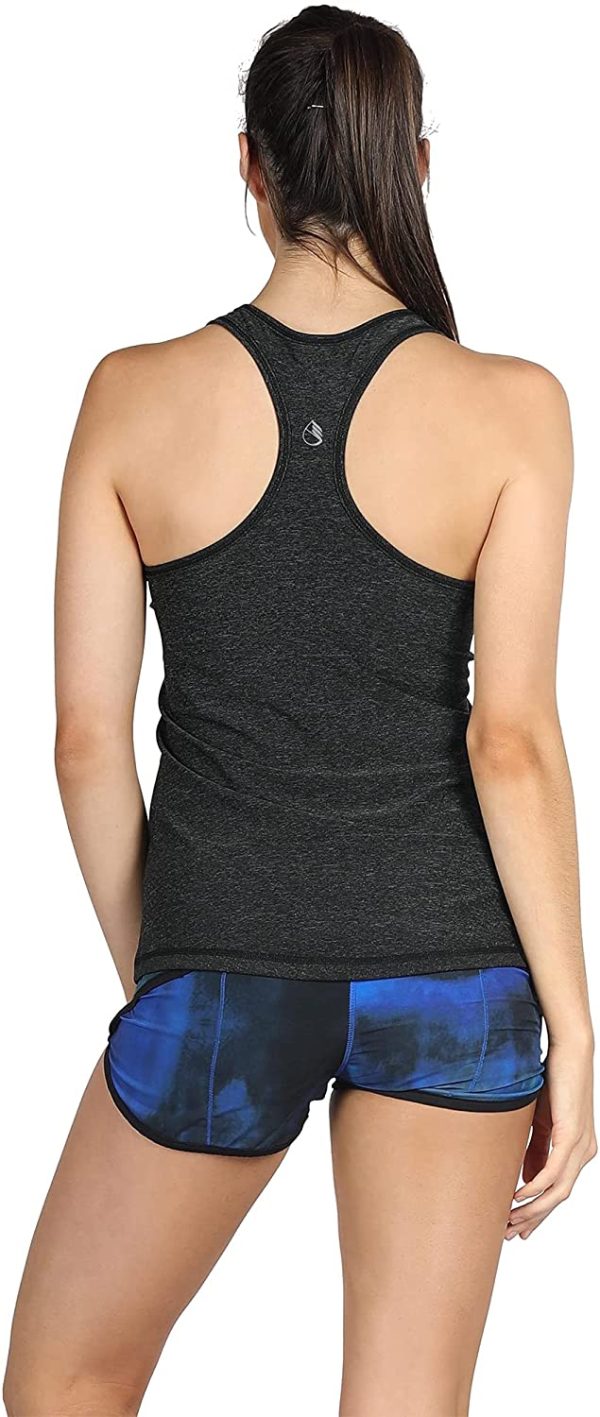 icyzone Workout Running Tank Top for Women - Racerback Yoga Tops Exercise Gym Shirts 3-Pack - Image 4