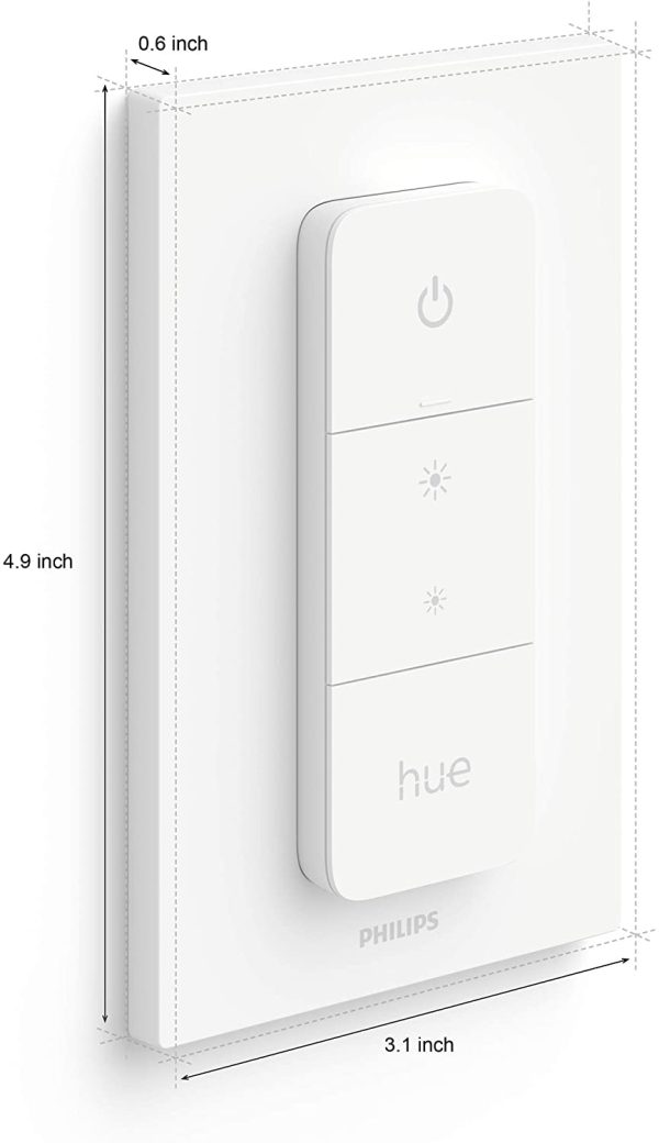 Philips Hue Smart Wireless Dimmer Switch V2 (Installation-Free, Exclusive for Philips Hue Lights) - Image 5