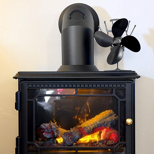 Heat Powered 4 Blade Stove Fan | Silent Operation | Fireplace Wood & Log Burner | Increased Efficiency | Safe & Eco Friendly | M&W - Image 5