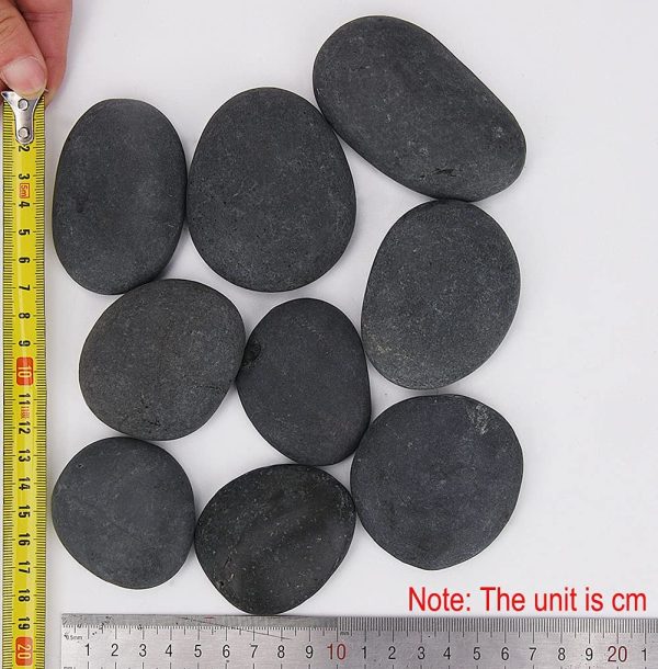 Hisredsun Painting Rock,pebbles for Arts and Craft Painting,Smooth Large Pebbles for painting,Natural river Stone 6-8cm(Grey) (1, 2-3 in) - Image 5