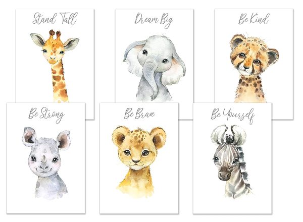 Jungle Safari Animals Nursery Prints - Nursery Wall Art - Nursery Pictures - Image 5