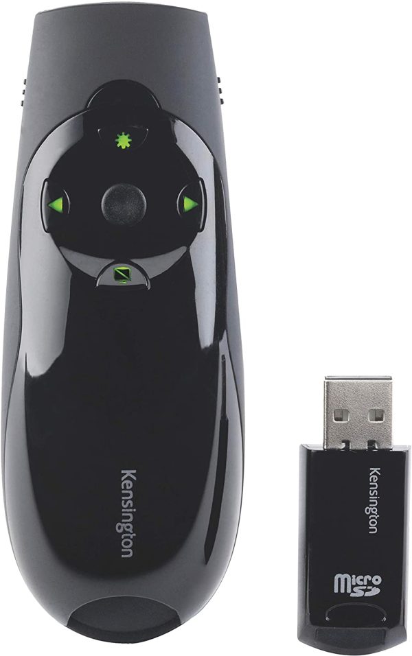 Kensington Presenter Expert Green Light Wireless Presenter with Cursor Control, Joystick and Backlight Buttons - Black - Image 9