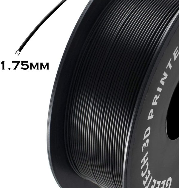 PLA Filament 1.75mm Black,  New 3D Printing Filament PLA for 3D Printer and 3D Pen, 1kg 1 Spool - Image 5