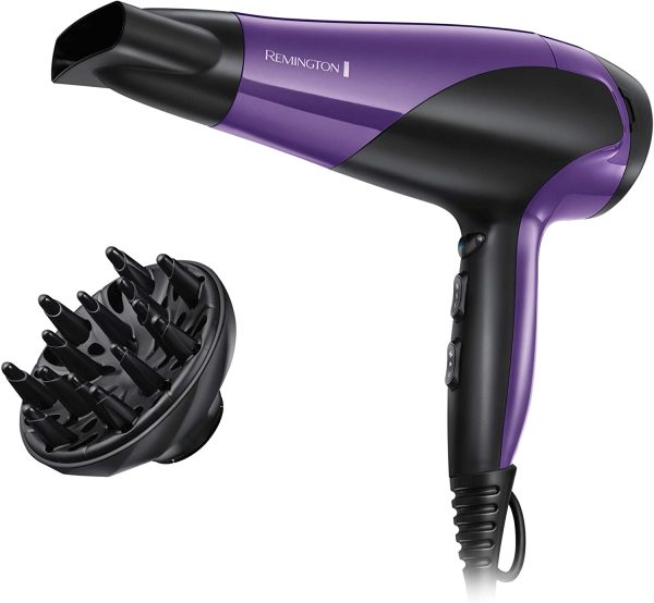 Remington D3190 Ionic Conditioning Hair Dryer for Frizz Free Styling with Diffuser and Concentrator Attachments, 2200 W - Image 5