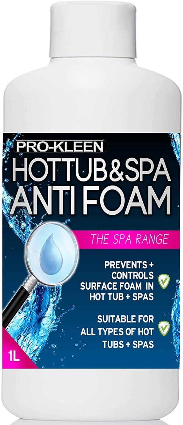 Pro-Kleen Hot Tub & Spa Anti Foam 1L - Defoams Hot Tubs & Spas - Suitable for all Hot Tubs & Spas - Easy To Use - Image 3