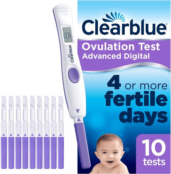 Clearblue Advanced Digital Ovulation Test Kit (OPK). Double Your Chances Of Getting Pregnant, 1 Digital Holder And 10 Tests - Image 2