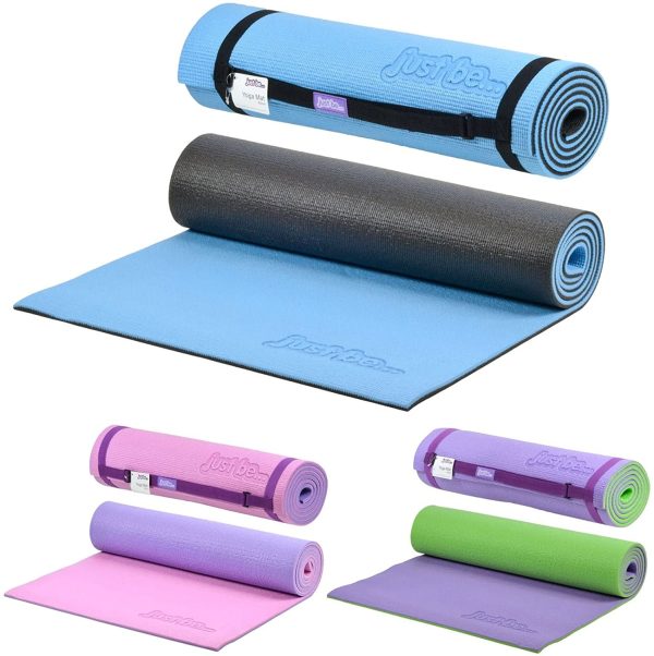 just be?? 10mm Thick 2-Tone Non Slip Exercise Yoga Pilates Mat ?C 180cm - 10mm Foam with Colour Coded Carry Strap - Image 4