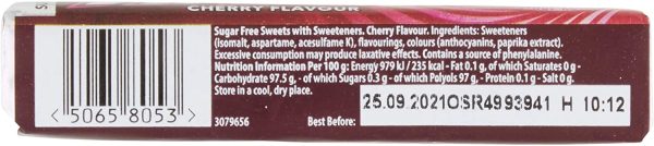 Halls Sugar Free Cherry Menthol Action Sweets, 32g - Image 5