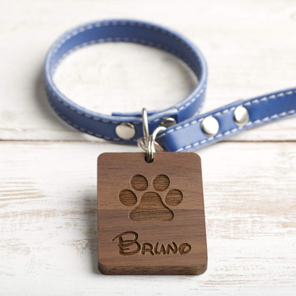 Personalised Wooden Dog Tag or Cat Tag ID Identification Pet Tag - Image 2