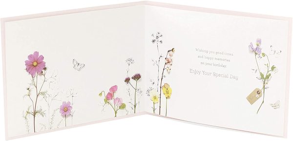 Birthday Card for Her - Friend Birthday Card - Beautiful Floral Design, 535790-0-1 - Image 2