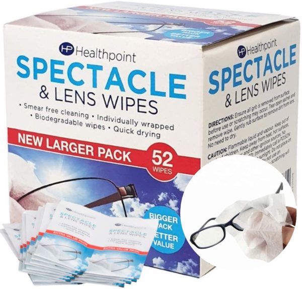 Healthpoint Glasses Wipes - 312 Individually Wrapped Lens Wipes - Also Suitable for Cameras, Binoculars & Smartphone Screens (6 Extra Value Packs of 52 = 312 Wipes) Plus Groomarang! - Image 4