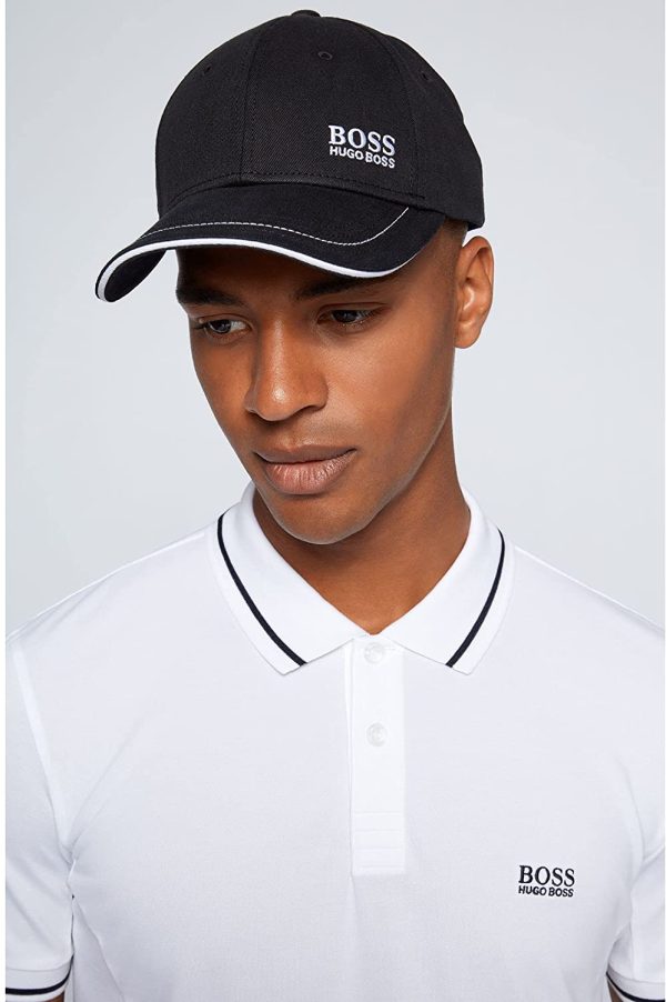 BOSS Mens Cap 1 Baseball Cap in Cotton Twill with Embroidered Logo