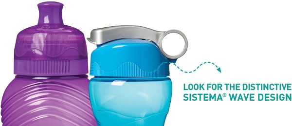 Sistema Twist 'n' Sip BPA Free Water Bottle, 460 ml - Blue and Pink - Image 2