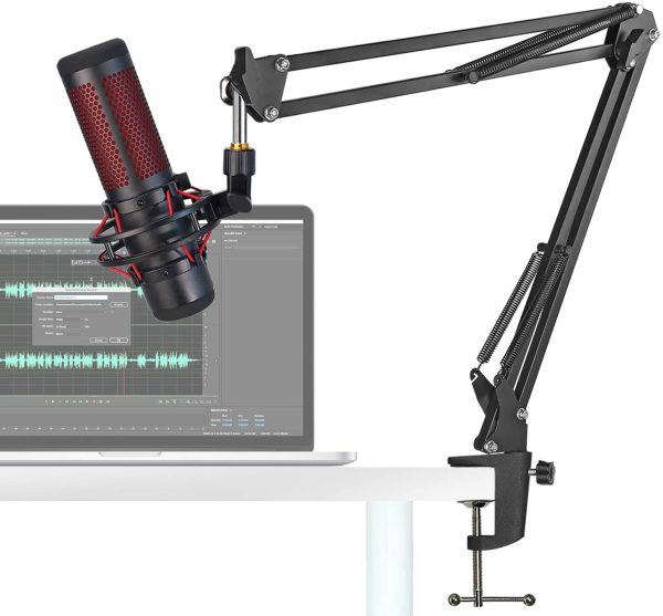 HyperX QuadCast Boom Arm Stand - Professional Studio Mic Stand Compatible with HyperX QuadCast S Microphone by YOUSHARES - Image 6