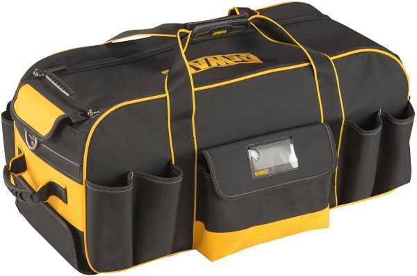 Dewalt DWST1-79210 Duffel Trolley Bag with Wheels, Yellow/Black, Large 26-Inch - Image 6