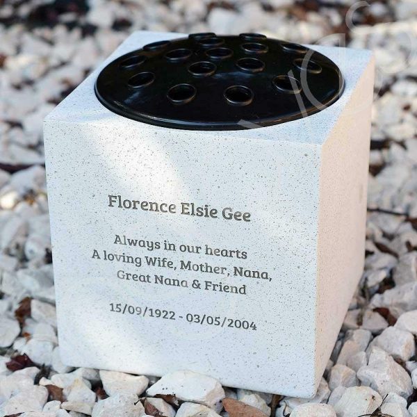 Fully Bespoke Personalised Customised Memorial Grave Side Flower Vase Pot - Image 8