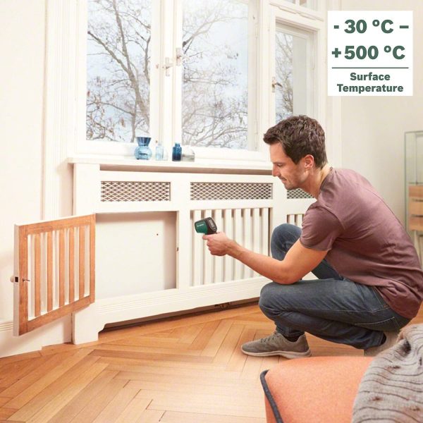 Bosch Infrared Thermometer UniversalTemp (Temperature Range: -30??C to +500??C, 2x Batteries, AA, in cardboard box) - Image 7