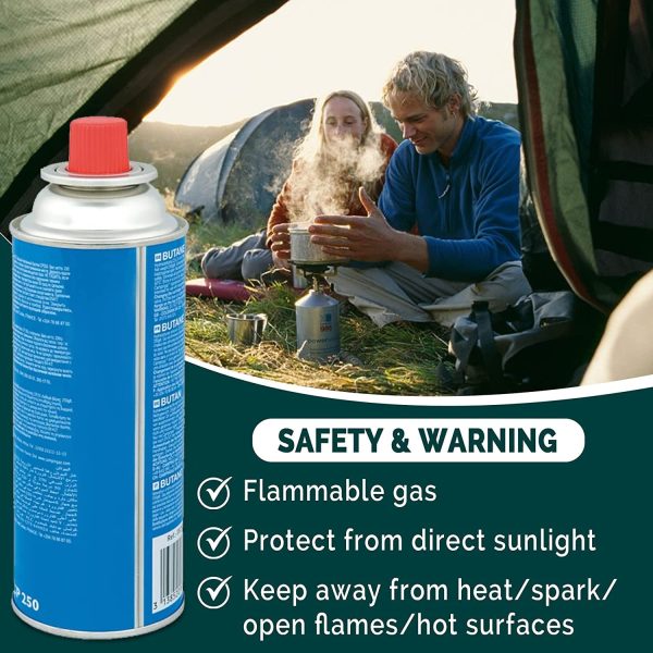 Green Haven Premium Butane Gas Canisters | Camping Gas Canister for Camping Stove, Blowtorch, BBQ, Gas Weed Burner | EN417 Gas Canister Gas Cartridge Gas Cylinders for Camping | Gas Cylinder - Image 9