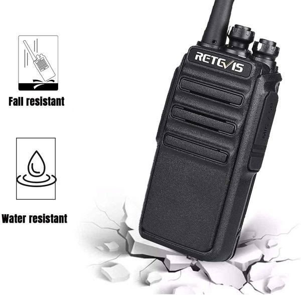 Retevis RT24 Walkie Talkies PMR446 License-free Two Way Radio 16 Channels Scan TOT with USB Charger and Earpieces (Black, 2 Pairs) - Image 7