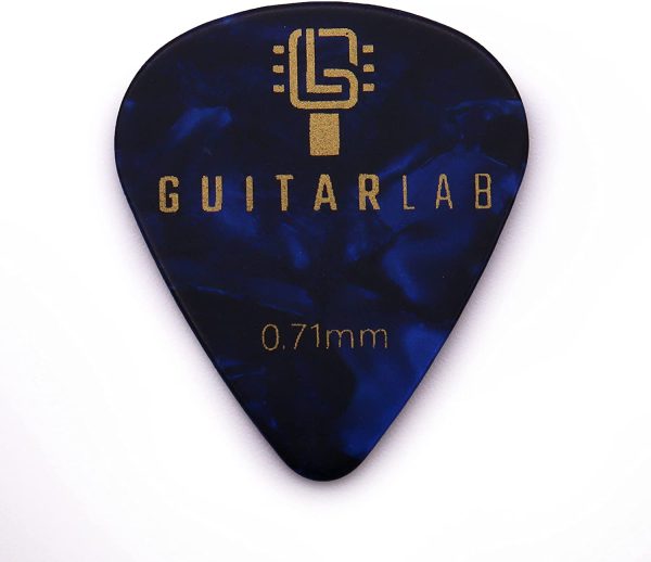 Guitar Pick Gift Tin by Guitar Lab | Guitar Accessories | Celluloid plectrums for electric, acoustic, bass guitar or ukulele | 18pcs. 0.46mm, 0.71mm and 0.96mm - Image 3