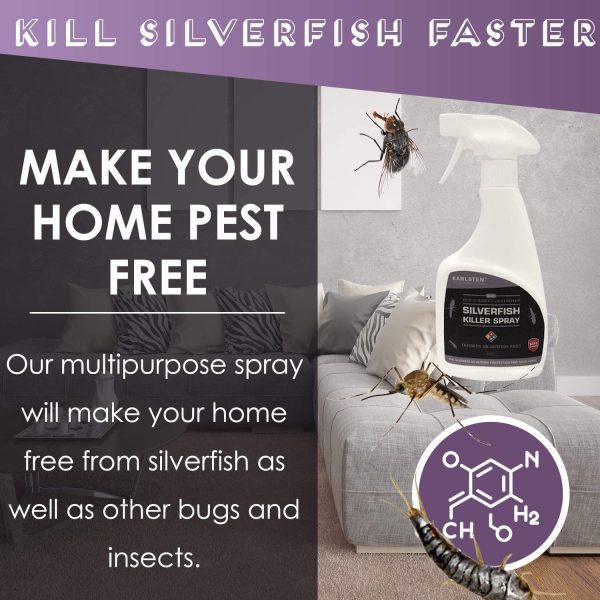 Karlsten Silverfish Killer Spray Fast Effective Quality Silverfish Killer 500 ml Non staining - Image 2