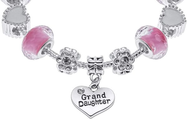 Jewellery Hut Granddaughter 'You Leave A Sparkle Wherever You Go' Children's Charm Bracelet Gift Box Set - Image 4