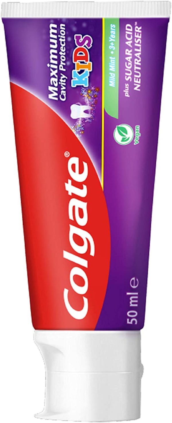 Colgate Kids Maximum Cavity Protection Mild Mint Toothpaste, 50 ml - Image 6