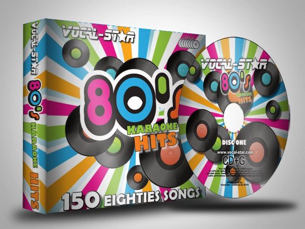 Karaoke CD Disc Set With Words - Hits From the 80's 1980`s - 150 Songs 8 CDG Discs By Vocal-Star