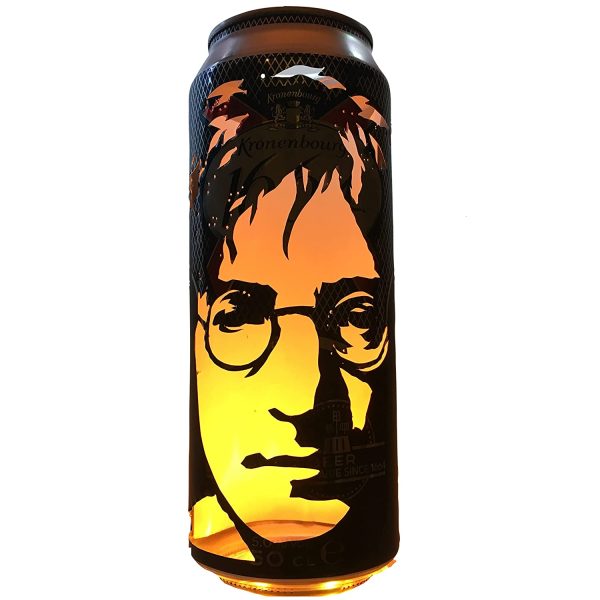 John Lennon Beer Can Lantern: The Beatles 'Imagine' Pop Art Portrait Candle Lamp - Unique Gift! - Image 2