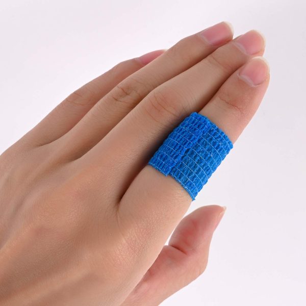 Berolle 6 Rolls 30 Yards Pet Vet Wrap Cohesive Bandages Self Adhesive Bandage Non-woven Elastic Sports Bandages for Wrist and Ankle Sprains Swelling??2.5cm Wide??