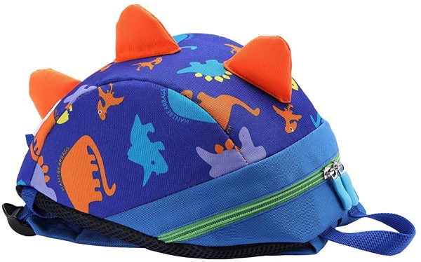 DD Toddler Boys Girls Kids Dinosaur Backpack, Cartoon Safety Anti-Lost Strap Rucksack with Reins - Image 2