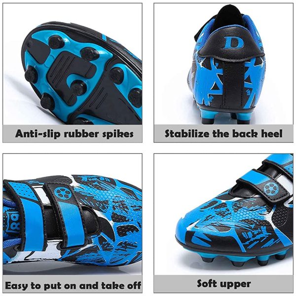 Football Boots Boys Trainers Kids Soccer Athletics Training Shoes Girls Sport Shoes Running Shoes Teenager Outdoor Football Shoes Sneakers for Unisex - Image 2