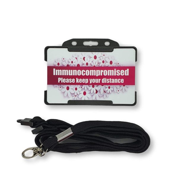 Immunocompromised - Hidden Disability ID Card - Lanyard - Disability Awareness