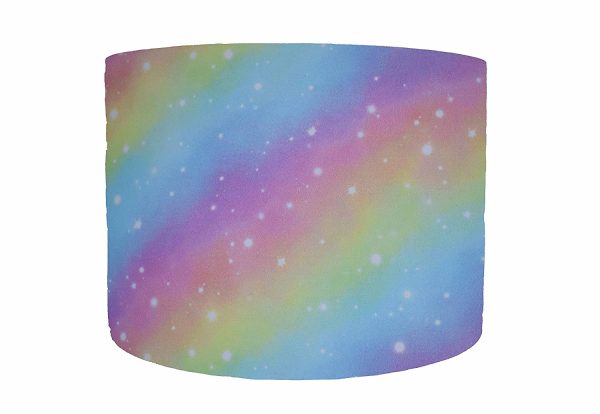 Pastel Galaxy Lampshade For Ceiling Light, Choice of 20cm, 25cm, 30cm Diameter, Nebula Galaxy Light Shade, Pastel Rainbow Bedroom Accessories For Girls, Pastel Galaxy Light Shade For Kids