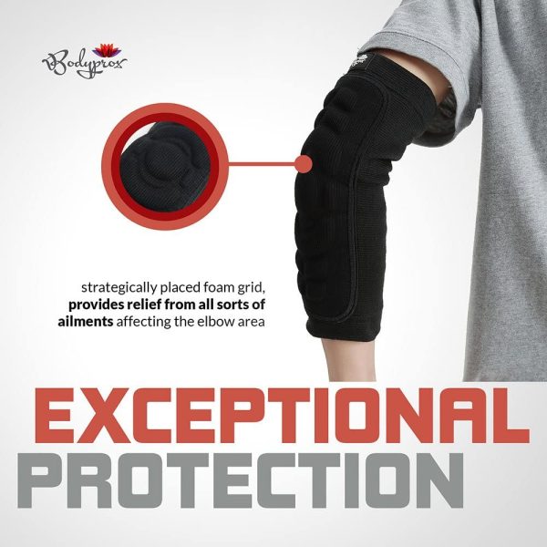 Bodyprox Elbow Protection Pads 1 Pair Elbow Guard Sleeve - Image 7