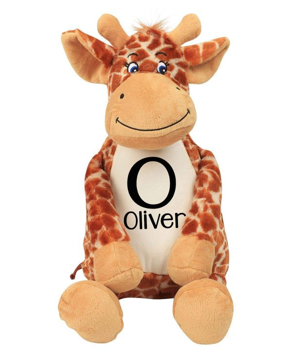 Personalised Name and Initial Giraffe Bear Soft Personalised Large Teddy Christmas Bear Birthday Gifts Baby Gifts Baby Keepsakes Children's Teddy bear Kids Gifts