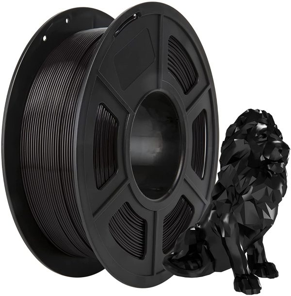 PLA Filament,  Filament PLA 1.75 mm, 3D Printing Materials for 3D Printer, 1 kg 1 Spool,Jet Black - Image 6