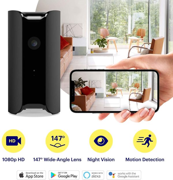 Pro Indoor Home Security Camera with Climate Monitor | 90 dB Siren, 1080p HD, Two-Way Talk, Motion Alert, Works with Alexa, Google Assistant, Baby Monitor, WiFi IP - Image 4