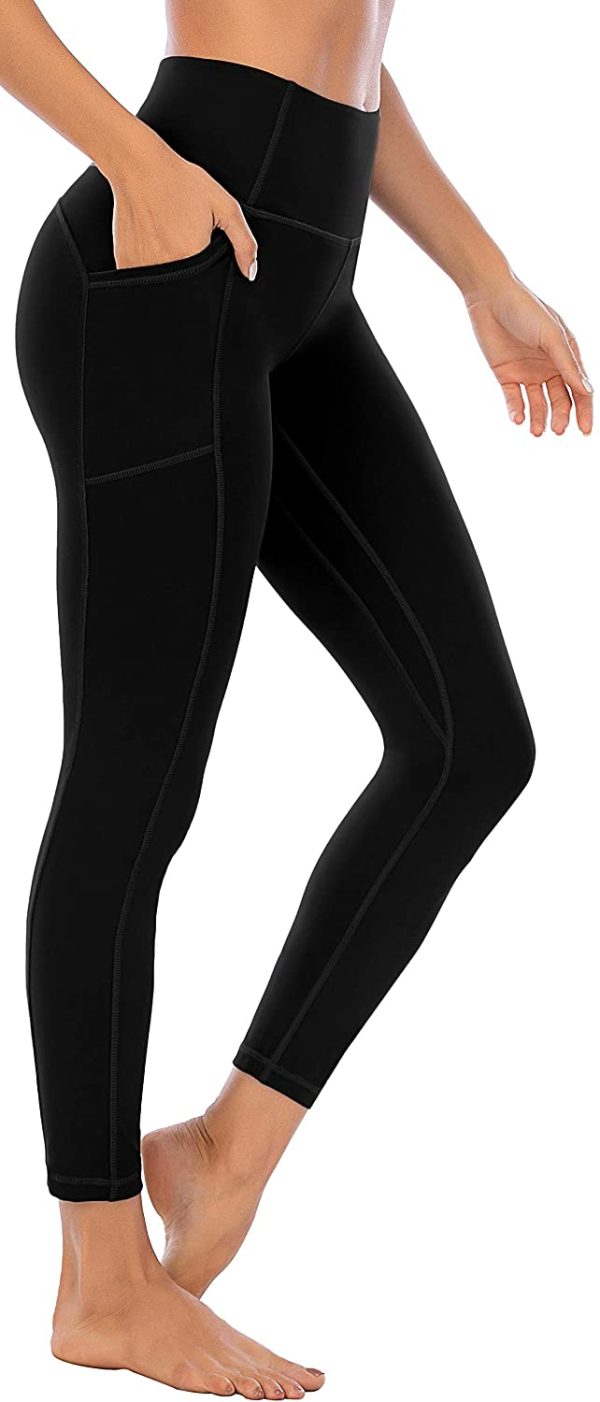 OVRUNS High Waist Gym Leggings for Women - Workout Running Butt Lift Compression Leggings with Pockets - Image 3