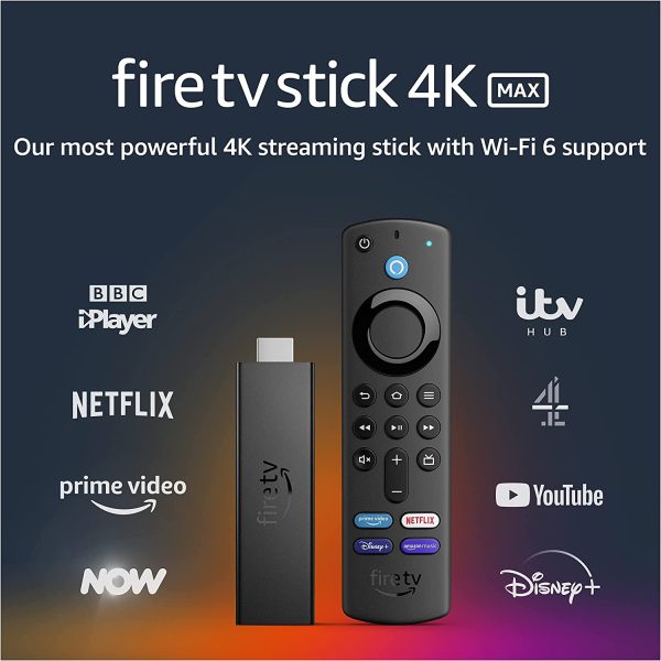 Introducing Fire TV Stick 4K Max | streaming device, Wi-Fi 6, Alexa Voice Remote (includes TV controls) - Image 2