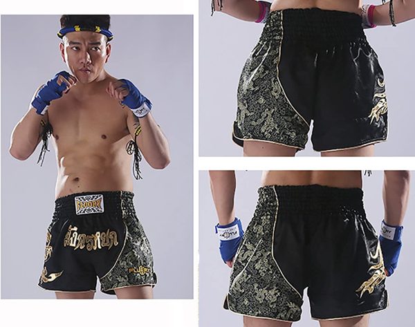 FLUORY Muay Thai Fight Shorts,MMA Shorts Clothing Training Cage Fighting Grappling Martial Arts Kickboxing Shorts Clothing - Image 5