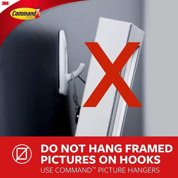 Command Small Clear Hooks with Clear Strips (17092CLR) - Image 7