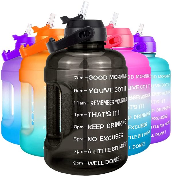 BuildLife Motivational Water Bottle 2.2L - Large Capacity Water Jug with Straw & Time Marker & BPA Free Ensure Enough Water-Drinking Throughout The Day - Image 5