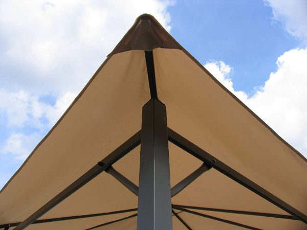 QUICK STAR Replacement Roof for Garden Gazebo 3x3m (9,7ft - 9,7ft) Beige - Image 6