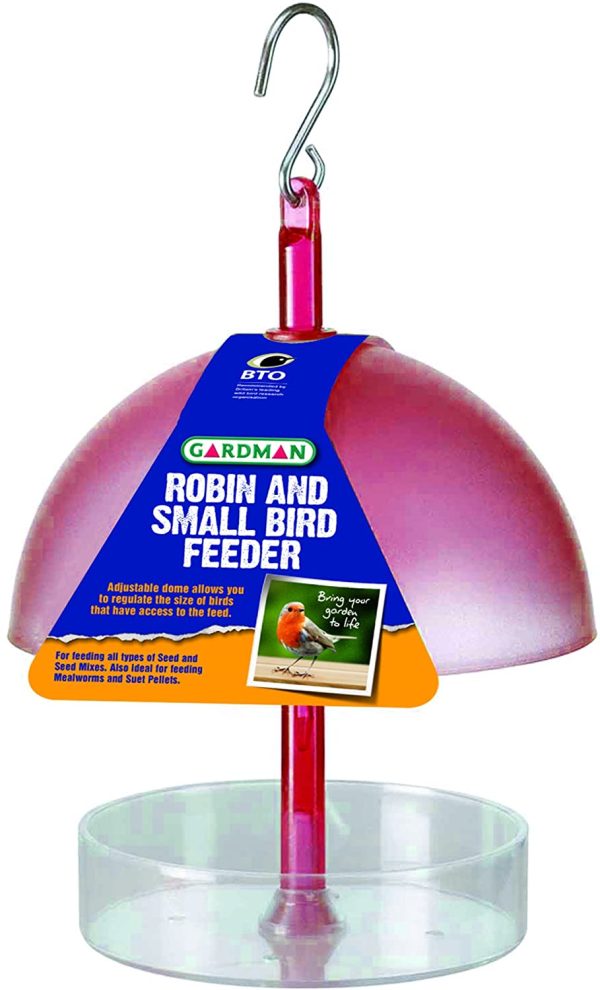 Gardman A01327 Robin and Small Bird Feeder - Red