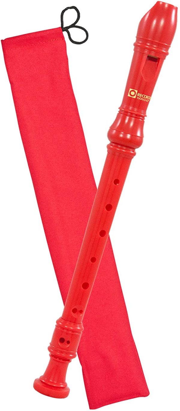 Recorder Workshop 301RD Descant Recorder, Red - Image 3