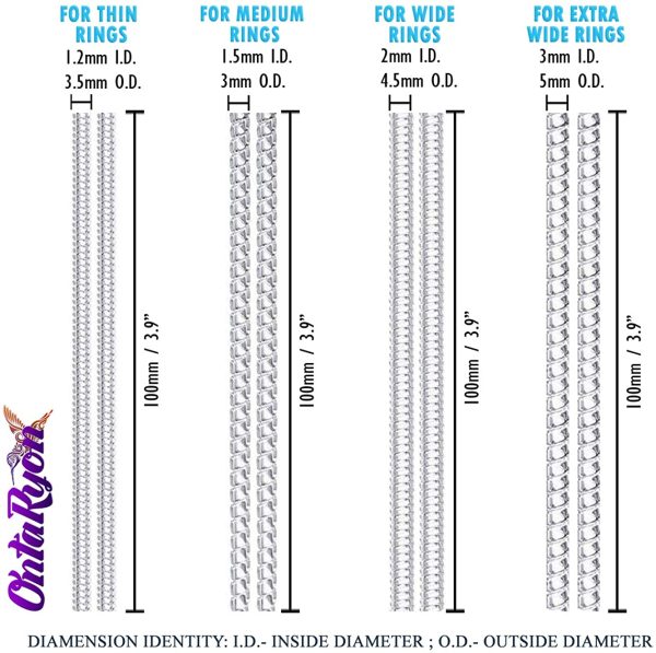 Ring Size Adjuster for Loose Rings, Invisible Ring Resizer, Reducer Guard to Make Silver or Gold Rings Smaller - Silicone Ring Clips, Spacers, Tightener - Image 7